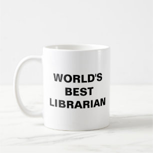 Världens bästa bibliotekarie kaffemugg