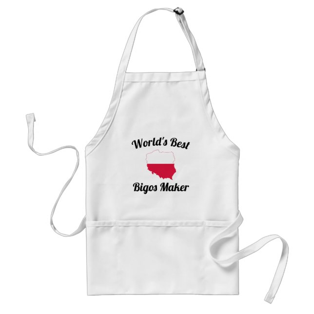 Världens bästa bigos Maker-Vuxen Apron Förkläde (Framsidan)