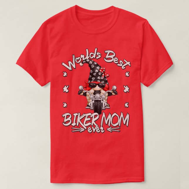 Världens bästa Biker Mamma för Grandma Funny Biker T Shirt (Design framsida)