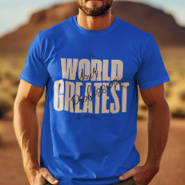 Världens Bästa Blåa T Shirt