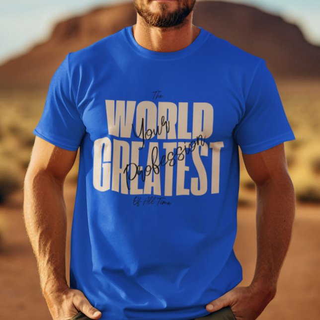 Världens Bästa Blåa  T Shirt (Skapare uppladdad)