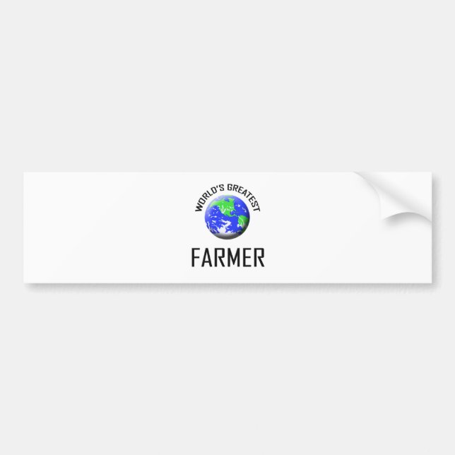 Världens Bästa Bonde Bildekal (Framsidan)
