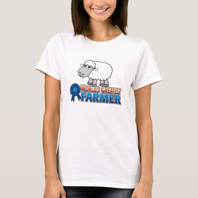 Världens bästa bonde tee shirt (Framsida)