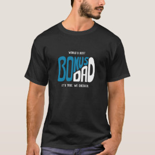 Världens bästa Bonus Pappa Black T Shirt