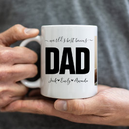Världens bästa bonusfoto-kollage för pappa kaffemugg