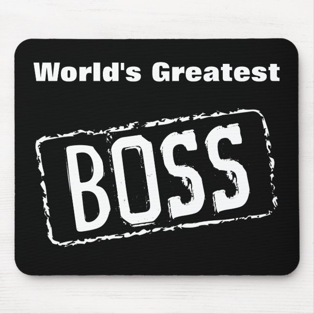 Världens Bästa Boss Musunderlägg Musmatta (Framsidan)