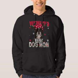Världens bästa Boston Terrier Hund Mors dag Hoodie