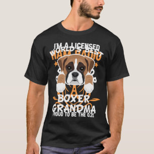 Världens Bästa Boxer Mormor Hund Mormors Hund T Shirt