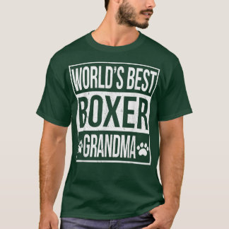 Världens bästa boxerskjorta för mormor t shirt
