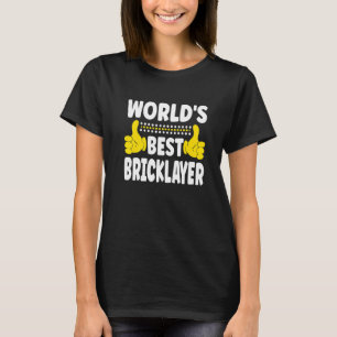 Världens bästa bricka i yrkestiteln för jobb t shirt