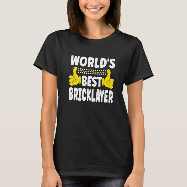 Världens bästa bricka i yrkestiteln för jobb t shirt (Framsida)