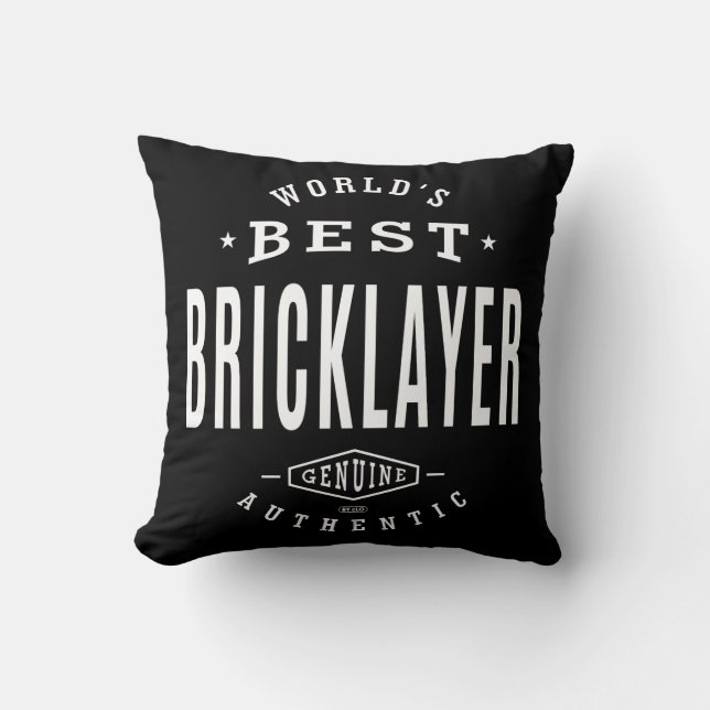 Världens bästa Brickayer Kudde (Framsida)