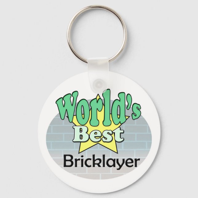 Världens bästa Brickayer Nyckelring (Framsida)
