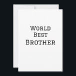 Världens bästa bror lägger till namn text om sport julkort<br><div class="desc">utformning</div>