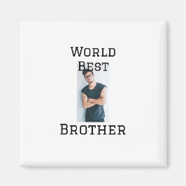 Världens bästa bror lägger till namn text om sport magnet