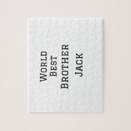 Världens bästa bror lägger till namn text om sport pussel