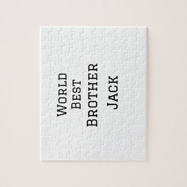 Världens bästa bror lägger till namn text om sport pussel (Vertikal)