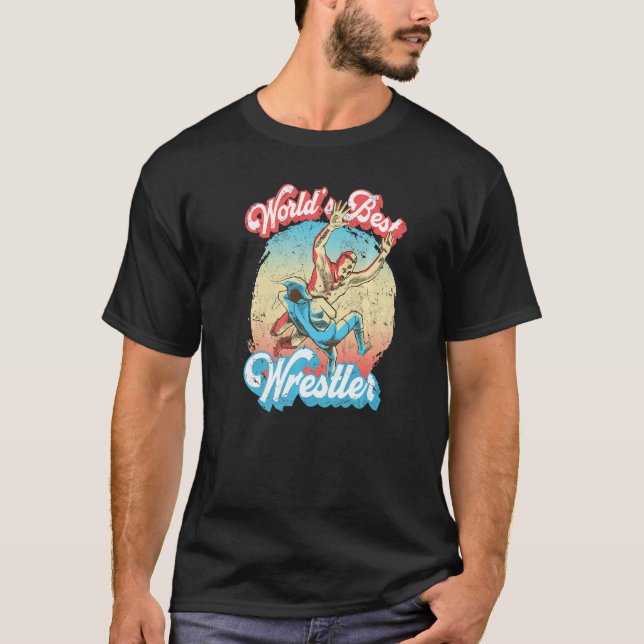 Världens bästa brottare t shirt (Framsida)