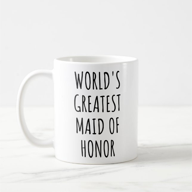 Världens Bästa Brudtjänst Bröllopsgåva Brud- Kaffemugg (Vänster)