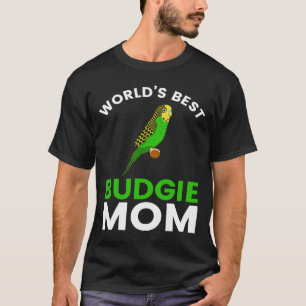 Världens bästa Budgie-Mamma Budgerigar Bird Parake T Shirt