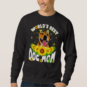 Världens bästa bull Hund Mors dag Lång Ärmad Tröja