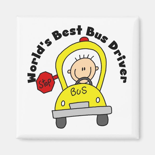 Världens bästa bussförare magnet (Framsidan)
