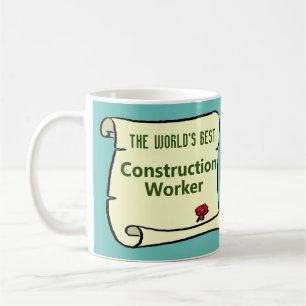Världens bästa byggarbetare. kaffemugg