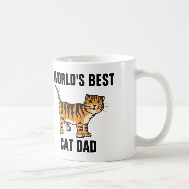 VÄRLDENS BÄSTA CAT PAPPA kaffe koppar (Höger)