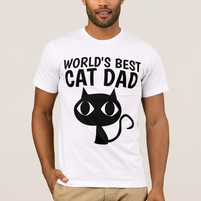 VÄRLDENS BÄSTA CAT PAPPA, T-shirts (Framsida)