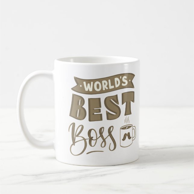 Världens bästa chef kaffemugg (Vänster)