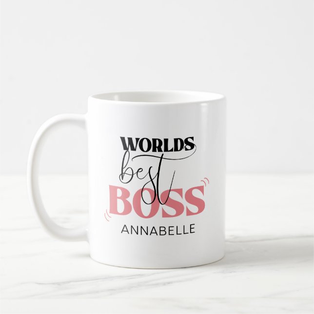 Världens bästa Chef Kaffemugg (Vänster)