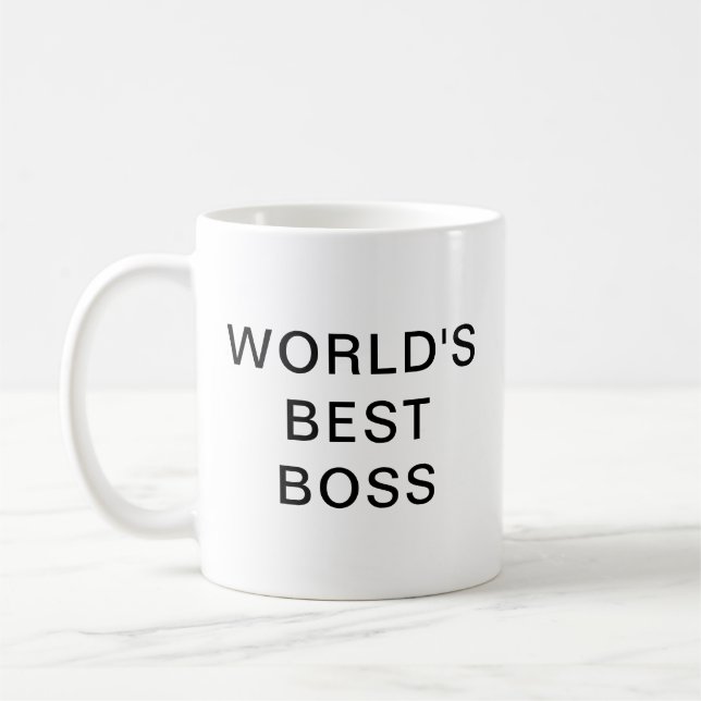 Världens bästa Chef| Lustigt kaffe Mugg (Vänster)