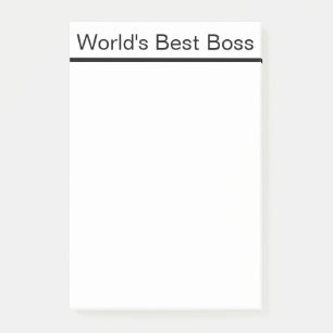 VÄRLDENS BÄSTA CHEF NOTES POST-IT BLOCK