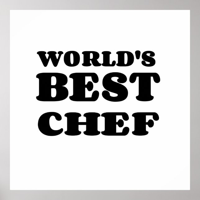 VÄRLDENS BÄSTA CHEF POSTER (Framsidan)