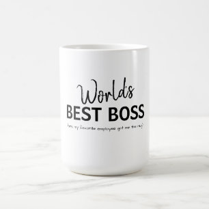Världens Bästa Chef Roligt Present Kaffemugg
