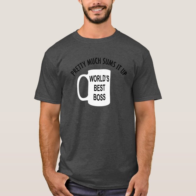 Världens bästa Chef T Shirt (Framsida)