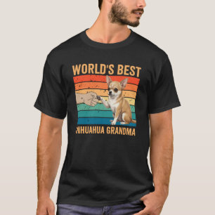 Världens bästa Chihuahua-mormor Chihuahua-farmor T Shirt