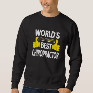 Världens bästa Chiropractor-jobbtitel Yrke Chi Lång Ärmad Tröja