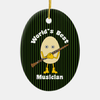 Världens bästa Clarinet Musician Julgransprydnad Keramik