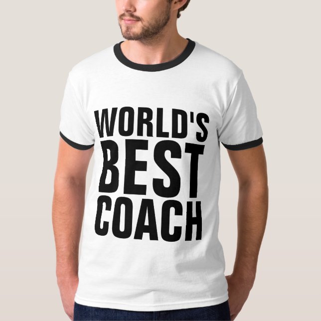 VÄRLDENS BÄSTA COACH T-Shirts (Framsida)