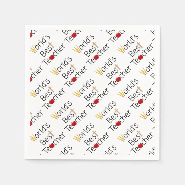 Världens bästa Coola- och undervisningsskolor Pappersservett (Framsidan)