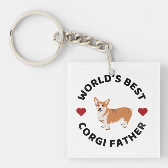 Världens bästa Corgi Far Hat Proud Hund-gåva (Framsidan)