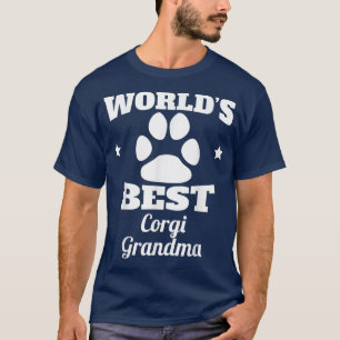 Världens bästa Corgi Grandma Hund älskare T Shirt