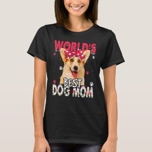 Världens Bästa Corgi Hund Mamma Mors Dag T Shirt
