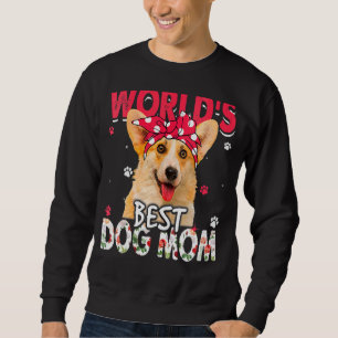 Världens bästa Corgi Hund Mors dag Lång Ärmad Tröja
