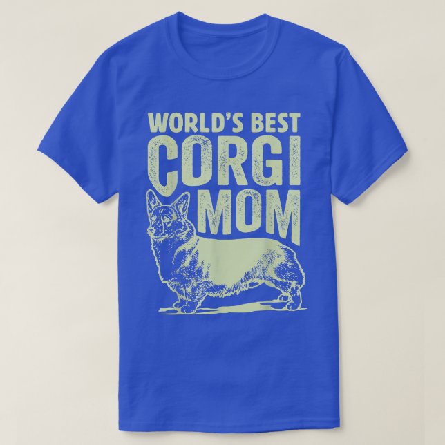 Världens bästa Corgi Mamma-Hund-gåvor, bästa Hund- T Shirt (Design framsida)