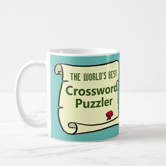 Världens bästa Crossword Puzzler. Kaffemugg (Vänster)