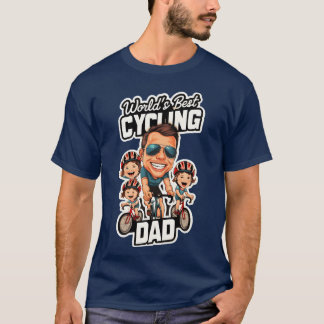Världens bästa cykling Pappa Fars dag T Shirt