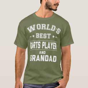 Världens bästa Darts Player och Grandad Gift T Shirt