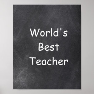 Världens bästa Dekoration för lärarklass i kretsko Poster